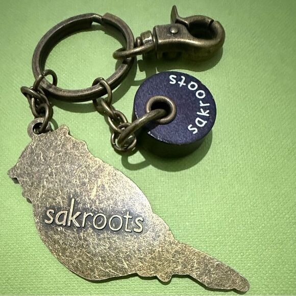 Sakroots Owl Enamel Keychain Colorful Boho Bird Pendant - Picture 4 of 17